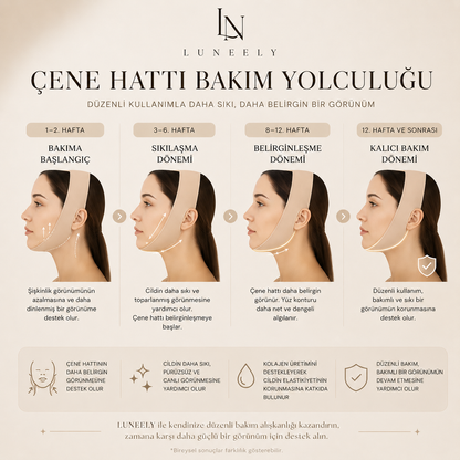 Luneely Sculpt Mask™  Kolajen Destekli Çene ve Yüz Bakım Maskesi