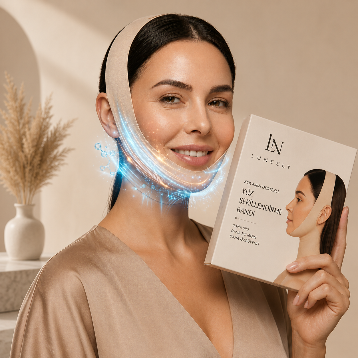 Luneely Sculpt Mask™  Kolajen Destekli Çene ve Yüz Bakım Maskesi