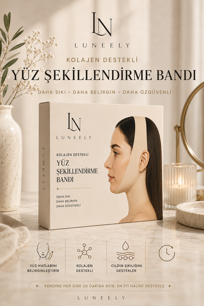 Luneely Sculpt Mask™  Kolajen Destekli Çene ve Yüz Bakım Maskesi